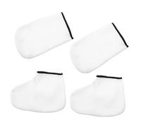 HAPINARY 2 Pairs Paraffin Wax Gloves and Boots for Hands and Feet Insulated Moisturizing Exfoliating Gloves and Foot Covers Professional Spa Therapy Kit to Soothe and Rejuvenate Dry Skin