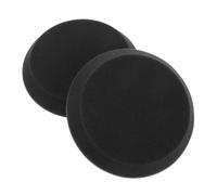 HAPINARY 2 Pcs Black Angled Edge Buffing Pads Cotton Sponge for Car Polishing and Waxing Versatile Detailing Tool for Vehicles Motorcycles Boats with Edge-friendly Design