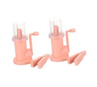 HAPINARY 2 Set Handheld Braiding Machines Portable DIY Rope Knitting Tools with Handcrank for Beginners Compact Mini Weaving Devices for Crafting Bracelets and Necklaces at Home The Go