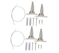 HAPINARY 2 Sets Anti Tip Furniture Anchors for Baby Proofing, Adjustable Metal Wall Straps, Bookshelf and Dresser Safety Fixing, Furniture Secure to Wall Restraints for Home Safety