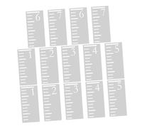 HAPINARY 2 Sets Feet Plastic Growth Chart Template with Hollow Height Measurement Stencil for Wall Decor Reusable Ruler for Tracking Growth Teen
