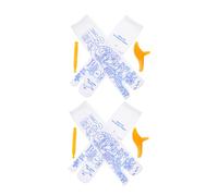 HAPINARY 2 Sets Reflexology Foot Pressure Point Socks with Trigger Point Massage Sticks Breathable Acupressure Therapy Tool for Home Spa Relaxation Comfortable Fit for Men and Women