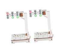 HAPINARY 2 Sets Stem Traffic Light Model Kit for DIY Wooden Crosswalk Signal Educational Science Experiment for Boys and Enhancing Practical Skills and Traffic Safety Awareness