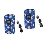 HAPINARY 2 Sets USB Feeding Bottle Warmer Portable Bottle Warmer for Travel USB Power for Care The Go