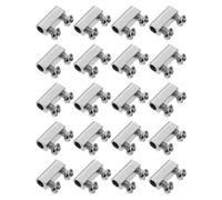HAPINARY 20 Sets Wire Clamps for Steel Cable with Double Hole Design Copper Cable Wire Clips for Ceiling and Construction Site Use