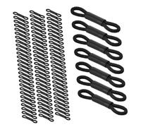 HAPINARY 200pcs Black Elastic Chick Splay Leg Hobble Bands for Newborn Poultry Fit Chicken Leg Rings for Quails Ducks Birds Secure and Gentle Identification Tags for Farm Management