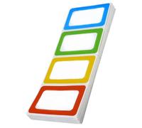 HAPINARY 200pcs Writable Name Label Tags Self-Adhesive Copper Plate Stickers Easy to Use for Office and Home Organising