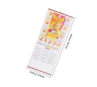 HAPINARY 2025 Snake Year Large Wall Calendar Printing and Hanging Rope for Wall Mounting in Home and Office Organizing Schedule Sturdy Paper Material