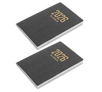 HAPINARY 2026 Small Daily Planner Notebook 2Pcs Portable Weekly Monthly Task Organizer for Work School Office Daily Scheduling