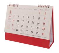 HAPINARY 2027 Lunar New Year Flip Calendar with Fire Sheep Year Motifs, Paper Desktop Display with Monthly Schedule and Daily Planner for Business Clients and Classroom Use
