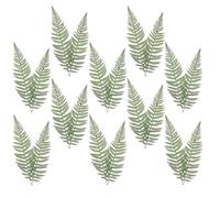 HAPINARY 20pcs Artificial Branch Leaf Decoration in Green Plastic, Fake Leaf Ornaments to Create a Cozy and Comfortable Ambiance, for Hotels and Terrace Wedding Decorations