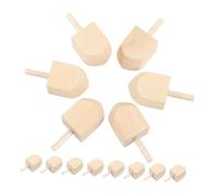 HAPINARY 20pcs Bulk Unfinished Wooden Dreidels for Hanukkah DIY Crafts Natural Blank Spinning Tops for Holiday Decorations Gift Favors and Creative Painting Projects