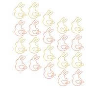 HAPINARY 20Pcs Creative Animal Paper Clips Gold Rose Gold Marking Clips for School Office Supplies Cute Cartoon Rabbit Shape Paper Clamp for Organizing Notes Files Photos