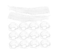 HAPINARY 20pcs Disposable Dog Cat Shower Caps Plastic Dog Ear Covers for Bathing Pet Shower Hat Cat Raincoat Ears Protection for