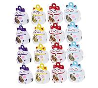 HAPINARY 20Pcs Luck Cat Charms Durable DIY Ornaments for Jewelry Making Vibrant Pendants Fortune Cat Hanging Charms for Keys Necklaces Bags