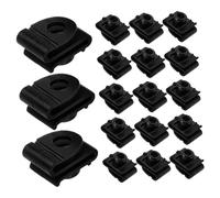 HAPINARY 20pcs Plastic U Nut Retainer Clips for Car Wheel Arch Cover Mounting Anti-loosening Fasteners for Bumper Liner and Underbody Panel Fixing