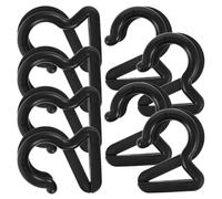 HAPINARY 20pcs Rv Party Light Hangers Camper Awning Light Hooks Kitchenware Black Sturdy Pe Material Versatile Design Easy Hanging Outdoor Camping and Home Party Supplies