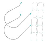 HAPINARY 20pcs Stainless Steel Hair Curler Clips Nonslip Heated Roller Securing Pins U-shaped Replacement for Multisize Rollers Women Hair Styling Tools