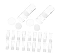 HAPINARY 20pcs Transparent Plastic Coin Tubes with Foam Insert Coin Storage Organizer for Collectors Scratch Protection Holder Capsules