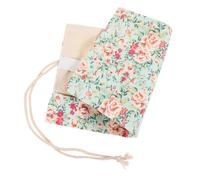 HAPINARY 24holes Canvas Pencil Roll-up Organizer Bag Portable Slot Pen Storage Case for Artists Students and Travelers Durable Lightweight Easy to Clean Space-Saving Design