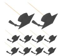 HAPINARY 24pcs Graduation Gifts Mini Graduation Cap Cupcake Toppers with Unique Design Paper and Wood Material Easy to Use Cake Topper and Photo Opportunities
