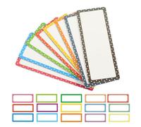 HAPINARY 24pcs Magnetic Dry Erase Name Tags with Assorted Colours, Easy to Write and Wipe, Reusable Pet Label Plates for School Supplies and Market Use