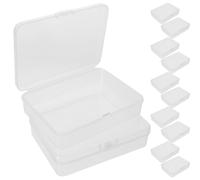 HAPINARY 24pcs Plastic Crayon Storage Box Stackable Lidded Crayon Holder Organizer for Boys and Girls Classroom School Art Supplies