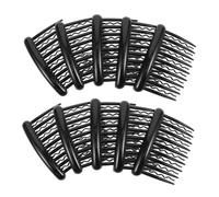 HAPINARY 24pcs Plastic Vintage Hair Side Combs Teeth Wave Design Bridal Veil Twist Clips for Wedding Bridesmaids Accessories