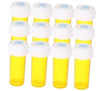 HAPINARY 24pcs Portable Transparent Pill Bottles Medicine Organizer Lightweight Travel Container for Outdoor Activities Easy Open Design for Adults and Boys and Girls