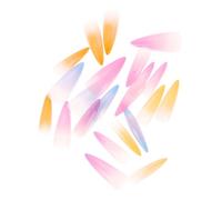 HAPINARY 24pcs Super Long Gradient Rainbow Fake Nails Full Cover Press On Nail Tips for Girls DIY Art Easy to Shape and File at Home