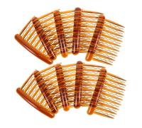 HAPINARY 24pcs Vintage Plastic Side Twist Veil Combs with Teeth Lightweight Compact Bridal Hair Clips for Fine Thin Hair Portable Wedding Accessories for Women