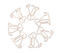 HAPINARY 25pcs Rose Gold Metal Animal Shaped Paper Clips Creative Dog Design Bookmark Clips for Office School Photo Holding Decorative Stationery Supplies Gift