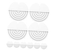 HAPINARY 25pcs Round Hair Extension Heat Shield Guards Protector Set Scale, Single Hole Spacer Template for Hair Tool Bonding and Heat Protection