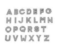 HAPINARY 26pcs 8mm Crystal Rhinestone Alphabet Letter Charms DIY Jewelry Pendants for Bracelet Necklace Craft Making Supplies A-Z Decorative Accessories for Handmade