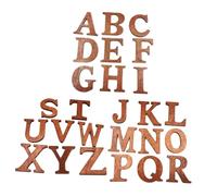 HAPINARY 26pcs Wooden Alphabet Letter Chips English Educational Tools for Crafts DIY Early Learning Toys for Classroom Activities