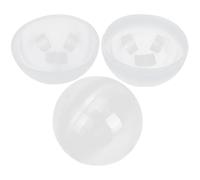 HAPINARY 2pcs 12cm Plastic Fillable Egg Balls for Easter Party Decor, Empty Egg-Shaped Boxes and Fillable Ornaments for DIY Easter Egg Decorations