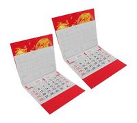 HAPINARY 2Pcs 2026 Year of the Horse Wall Calendar with Fu Character - Vertical Lunar Year Hanging Calendar for Home Office