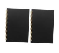HAPINARY 2pcs Accounting Ledger Book with PP Cover Business Tracker Notebook for Expense Recording and Financial Management Portable and for Go Use