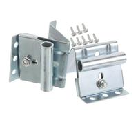 HAPINARY 2pcs Adjustable Garage Door Bracket Kit, Galvanized Steel with Anti-Oxidation Surface, Heavy Duty Reinforcement Brace for Garage Door Repair Hardware and Home Renovation