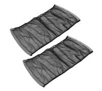 HAPINARY 2PCS Adjustable Mesh Bird Cage Cover Soft Breathable Airy Netting Skirt Guard for Parrot Parakeet Macaw Cages Fit Dust and Seed Catcher Protector