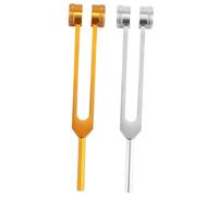 HAPINARY 2pcs Aluminum Alloy Tuning Forks for Ear Cleaning and Vibration Frequency Polished Surface Nerve Testing and Relaxation Sound Therapy Fork