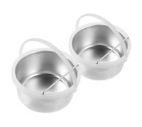 HAPINARY 2pcs Aluminum Wax Melting Pot for Hair Removal Wax Warmer Replacement Anti-scald Design Compatible with Various Waxing Machines Efficient Heat Distribution for Salon and Home Use