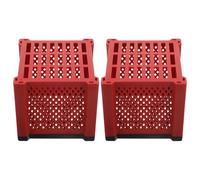 HAPINARY 2pcs Aquarium Filter Media Storage Box 4.52x4.52x4.32in Hollow Fish Tank Purifier Cube for Pond and Water Trough Filtration Supplies