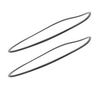 HAPINARY 2Pcs Bar Stool Base Rubber Rings 50Cm Nonslip Floor Protectors for Chair Legs Bar Chair Chassis Rubber Feet Floor Protection Pads for Kitchen and Office Use