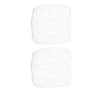 HAPINARY 2pcs Birdcage Protective Cover Nylon Mesh Net Elastic Edging, Universal Bird Cage Net Gauze for Parakeets, Indoor Dustproof Seed Catcher, Size L 120-180cm Perimeter, White