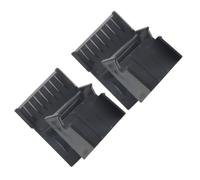 HAPINARY 2pcs Black Abs Clipper Limit Comb with Closely Spaced Teeth and Ergonomic Curve for Precision Edge Trimming and Gradient Control, Suitable for Broken Hair and Sideburns in Barber