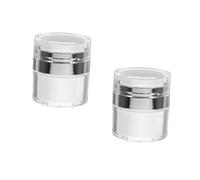 HAPINARY 2pcs Box Lotion Storage Box Press-Type Dispenser Cream Containers Refillable Makeup Sample Bottles for Skincare Beauty