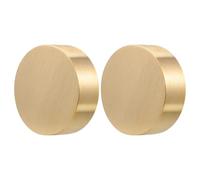 HAPINARY 2pcs Brass round Block Paperweights 1.57x1.57x0.59in Solid Brass Paper Weights Preventing Papers from Being Blown Away for Home and Office Calligraphy Enthusiasts