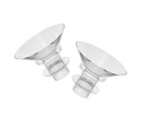 HAPINARY 2pcs Breast Pump Flange Insert Kit Wearable Reusable Silicone Pump Inserts Parts for Comfortable Efficient Milk Expression Suitable for Daily Breastfeeding Use