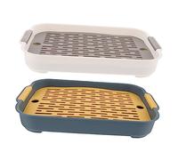 HAPINARY 2Pcs Bunny Trainer Toilet Washable Litter Box for Rabbit Guinea Pig Hamster Leak Design Rounded Edges for Safety Easy Clean Structure for Pet Cages and Homes